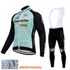 2015 Bianchi Drain Thermal Fleece Cycling Jersey Long Sleeve Ropa Ciclismo Winter and Cycling bib Pants ropa ciclismo thermal ciclismo jersey thermal XXS