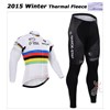 2015 Quick Step Thermal Fleece Cycling Jersey Ropa Ciclismo Winter Long Sleeve and Cycling Pants ropa ciclismo thermal ciclismo jersey thermal XXS