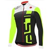 2015 Castelli Fluorescence Green Thermal Fleece Cycling Jersey Ropa Ciclismo Winter Long Sleeve Only Cycling Clothing cycle jerseys Ropa Ciclismo bicicletas maillot ciclismo XXS