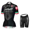 2015 WOMEN Castelli Cycling Jersey Short Sleeve Maillot Ciclismo and Cycling Shorts Cycling Kits cycle jerseys Ciclismo bicicletas XXS