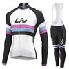 2015 WOMEN LIV Cycling Jersey Long Sleeve and Cycling bib Pants Cycling Kits Strap XXS