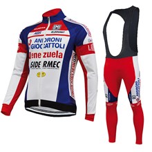 2015 ANDRONI GIOCATTOLI Cycling Jersey Long Sleeve and Cycling bib Pants Cycling Kits Strap XXS