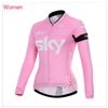 2015 sky women Cycling Jersey Long Sleeve Only Cycling Clothing cycle jerseys Ropa Ciclismo bicicletas maillot ciclismo XXS