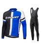 2015 Giant Cycling Jersey Long Sleeve and Cycling bib Pants Cycling Kits Strap XXS