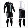 2015 Bianchi Cycling Jersey Long Sleeve and Cycling bib Pants Cycling Kits Strap XXS