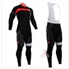 2015 Castelli Cycling Jersey Long Sleeve and Cycling bib Pants Cycling Kits Strap XXS