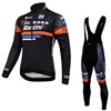 2015 De Rosa Santini Cycling Jersey Long Sleeve and Cycling bib Pants Cycling Kits Strap XXS