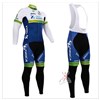 2015 Orica Greenedge Cycling Jersey Long Sleeve and Cycling bib Pants Cycling Kits Strap XXS