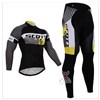 2015 Scott Cycling Jersey Long Sleeve and Cycling Pants Cycling Kits XXS