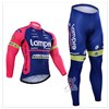 2015 Lampre Cycling Jersey Long Sleeve and Cycling Pants Cycling Kits XXS