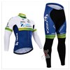 2015 Orica Greenedge Cycling Jersey Long Sleeve and Cycling Pants Cycling Kits XXS