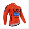 2015 CCC Cycling Jersey Long Sleeve Only Cycling Clothing cycle jerseys Ropa Ciclismo bicicletas maillot ciclismo XXS