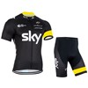 2015 Sky Cycling Jersey Short Sleeve Maillot Ciclismo and Cycling Shorts Cycling Kits cycle jerseys Ciclismo bicicletas XXS