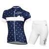 2015 Women  NA Siele bleu Snow femmes Cycling Jersey Short Sleeve Maillot Ciclismo and Cycling Shorts Cycling Kits cycle jerseys Ciclismo bicicletas XXS