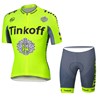 2016 TINKOFF SAXO BANK Fluo Yellow Cycling Jersey Short Sleeve Maillot Ciclismo and Cycling Shorts Cycling Kits cycle jerseys Ciclismo bicicletas XXS