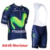 2016 movistar Cycling Jersey Maillot Ciclismo Short Sleeve and Cycling bib Shorts Cycling Kits Strap cycle jerseys Ciclismo bicicletas XXS