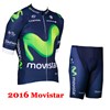 2016 Movistar Cycling Jersey Short Sleeve Maillot Ciclismo and Cycling Shorts Cycling Kits cycle jerseys Ciclismo bicicletas XXS