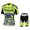 2015 Tinkoff Saxo Bank Fluo Yellow Cycling Jersey Short Sleeve Maillot Ciclismo and Cycling Shorts Cycling Kits cycle jerseys Ciclismo bicicletas