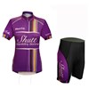 2016 Women Shutt Purple Cycling Jersey Short Sleeve Maillot Ciclismo and Cycling Shorts Cycling Kits cycle jerseys Ciclismo bicicletas XXS