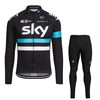 2016 SKY Long Cycling Jersey Long Sleeve and Cycling Pants Cycling Kits XXS