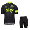 2016 SKY Fluo Yellow Cycling Jersey Short Sleeve Maillot Ciclismo and Cycling Shorts Cycling Kits cycle jerseys Ciclismo bicicletas XXS