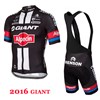2016 Giant Alpecin Cycling Jersey Maillot Ciclismo Short Sleeve and Cycling bib Shorts Cycling Kits Strap cycle jerseys Ciclismo bicicletas XXS