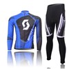 2016 scott Cycling Jersey Long Sleeve and Cycling Pants Cycling Kits XXS