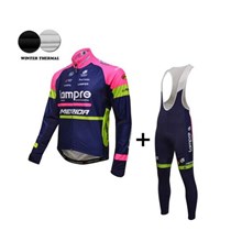 2016 Lampre Thermal Fleece Cycling Jersey Long Sleeve Ropa Ciclismo Winter and Cycling bib Pants ropa ciclismo thermal ciclismo jersey thermal XXS