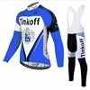 2017 Tinkoff blue Cycling Jersey Long Sleeve and Cycling bib Pants Cycling Kits Strap XXS
