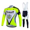 2017 Tinkoff Cycling Jersey Long Sleeve and Cycling bib Pants Cycling Kits Strap XXS