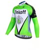 2017 Tinkoff fluorescent green Cycling Jersey Long Sleeve Only Cycling Clothing cycle jerseys Ropa Ciclismo bicicletas maillot ciclismo XXS