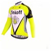 2017 Tinkoff yellow Cycling Jersey Long Sleeve Only Cycling Clothing cycle jerseys Ropa Ciclismo bicicletas maillot ciclismo XXS