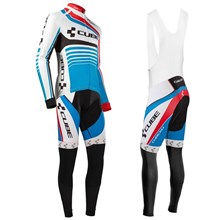 2016 Cube Cycling Jersey Long Sleeve and Cycling bib Pants Cycling Kits Strap XXS