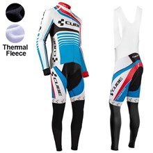 2016 Cube Thermal Fleece Cycling Jersey Long Sleeve Ropa Ciclismo Winter and Cycling bib Pants ropa ciclismo thermal ciclismo jersey thermal XXS