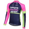 2016 Lampre  Cycling Jersey Long Sleeve Only Cycling Clothing cycle jerseys Ropa Ciclismo bicicletas maillot ciclismo XXS