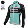 2016 Bianchi Thermal Fleece Cycling Jersey Ropa Ciclismo Winter Long Sleeve Only Cycling Clothing cycle jerseys Ropa Ciclismo bicicletas maillot ciclismo XXS