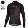 2016 Castelli  Thermal Fleece Cycling Jersey Ropa Ciclismo Winter Long Sleeve Only Cycling Clothing cycle jerseys Ropa Ciclismo bicicletas maillot ciclismo XXS