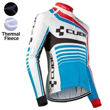 2016 Cube  Thermal Fleece Cycling Jersey Ropa Ciclismo Winter Long Sleeve Only Cycling Clothing cycle jerseys Ropa Ciclismo bicicletas maillot ciclismo XXS