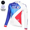 2016 FDJ Thermal Fleece Cycling Jersey Ropa Ciclismo Winter Long Sleeve Only Cycling Clothing cycle jerseys Ropa Ciclismo bicicletas maillot ciclismo XXS