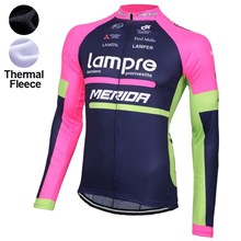 2016 Lampre  Thermal Fleece Cycling Jersey Ropa Ciclismo Winter Long Sleeve Only Cycling Clothing cycle jerseys Ropa Ciclismo bicicletas maillot ciclismo XXS