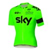 2016 SKY Fluo Green Cycling Jersey Ropa Ciclismo Short Sleeve Only Cycling Clothing cycle jerseys Ciclismo bicicletas maillot ciclismo XXS