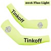 2016 Tinkoff Saxo Bank Fluo Light Cycling Warmer Arm Sleeves bicycle sportswear mtb racing ciclismo men bycicle tights bike clothing S