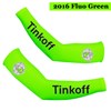 2016 Tinkoff Saxo Bank Fluo Green Cycling Warmer Arm Sleeves bicycle sportswear mtb racing ciclismo men bycicle tights bike clothing S