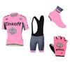 2016 Tinkoff Saxo Bank Pink Cycling Jersey Maillot Ciclismo Short Sleeve and Cycling Bib Shorts and Shoes Cover and Gloves Short Finger