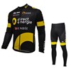 2016 Direct Energie Long Cycling Jersey Long Sleeve and Cycling Pants Cycling Kits XXS