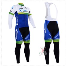 2016 orica greenedge Cycling Jersey Long Sleeve and Cycling bib Pants Cycling Kits Strap XXS