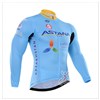 2016 astana Cycling Jersey Long Sleeve Only Cycling Clothing cycle jerseys Ropa Ciclismo bicicletas maillot ciclismo XXS
