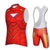 2015 Iron Man Cycling Maillot Ciclismo Vest Sleeveless and Cycling Bib Shorts Cycling Kits cycle jerseys Ciclismo bicicletas XXS