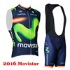 2016 movistar Cycling Maillot Ciclismo Vest Sleeveless and Cycling Bib Shorts Cycling Kits cycle jerseys Ciclismo bicicletas XXS