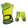 2015 Orbea fluo yellow With Blue Cycling Vest Maillot Ciclismo Sleeveless and Cycling Shorts Cycling Kits cycle jerseys Ciclismo bicicletas XXS